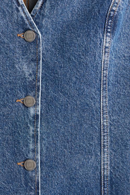 A-line denim dress - light denim blue