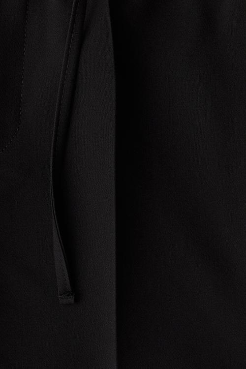 Regular fit trousers - black