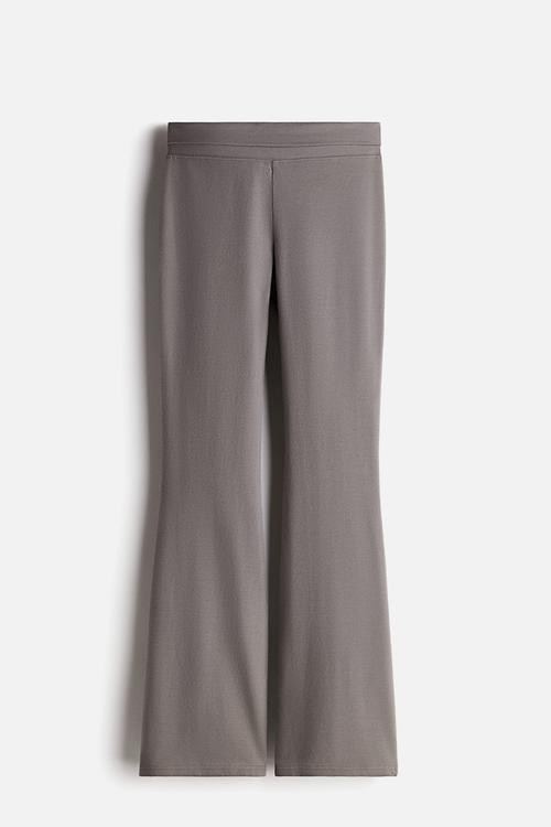 Flared leggings - dusty grey 