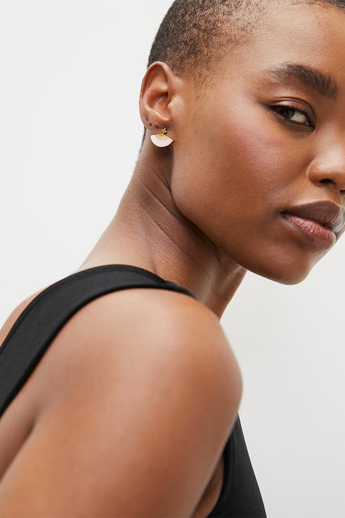 Tahiti style earrings - gold