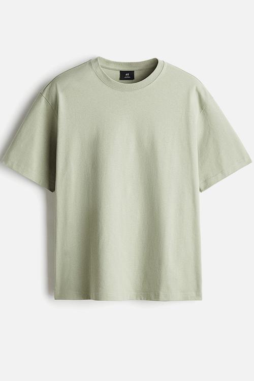 Loose fit t-shirt - light sage green