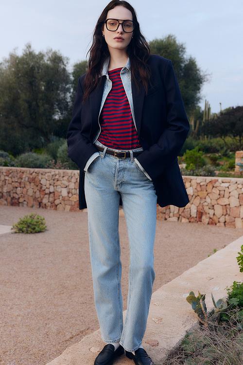 Straight jeans -  light denim blue 