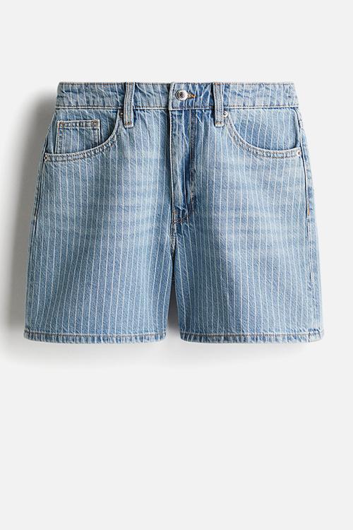 High denim shorts - blue,multi