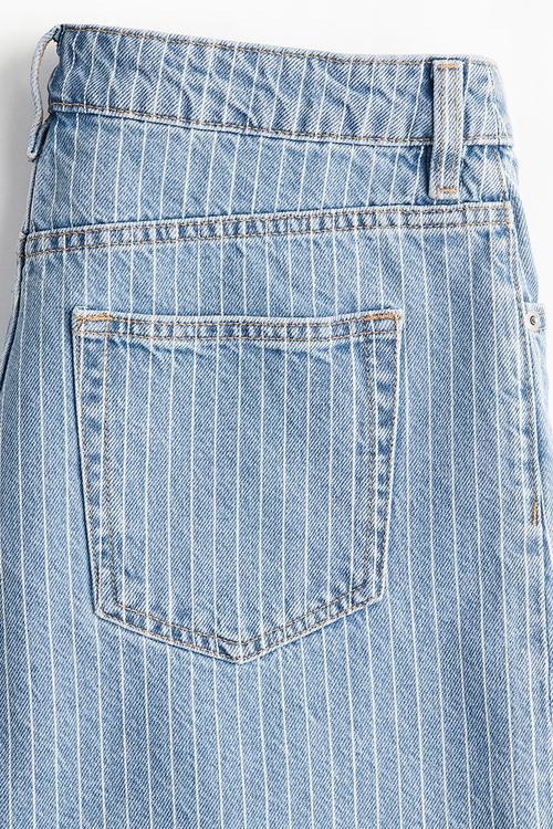 High denim shorts - blue,multi