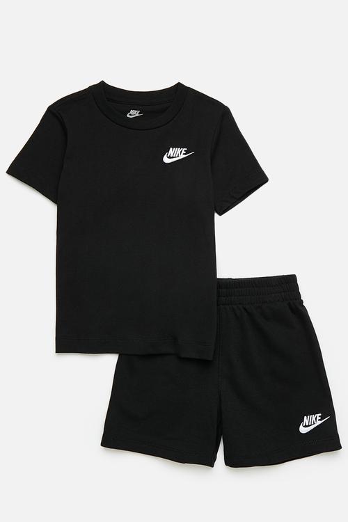 Nike knit short set - black/white