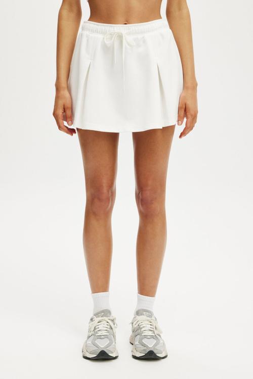 Lifestyle Pleat Skirt - Coconut Milk