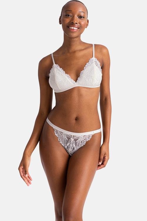 2 pack trisha string - ivory/lilac