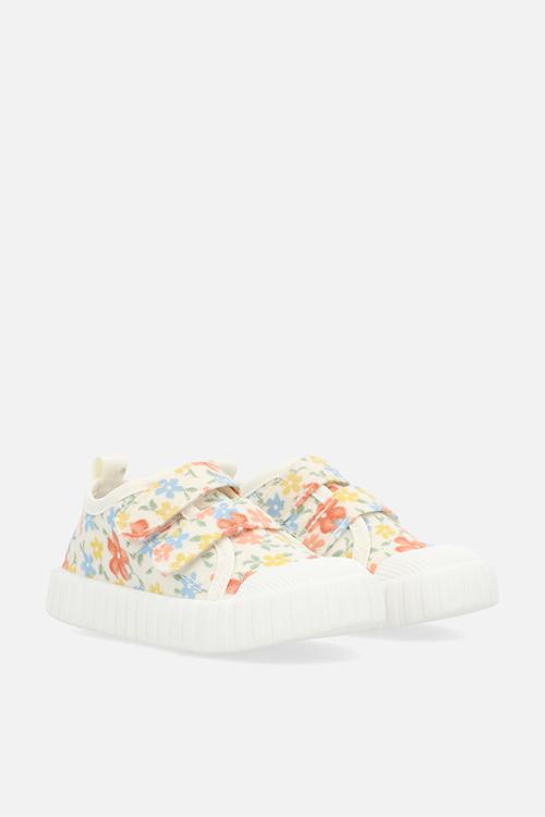 Floral twin strap sneakers - multi