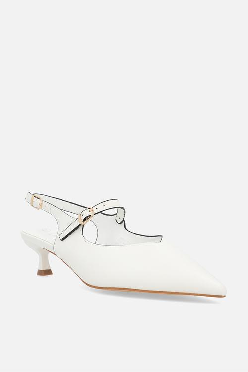 Leora 1 heel - white