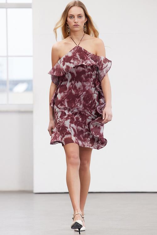Limited A-line woven chiffon short evening prom dress  - very colorful