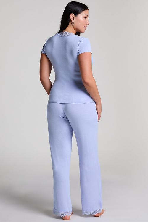 PJ Ss Jersey Lace Nanna - blue