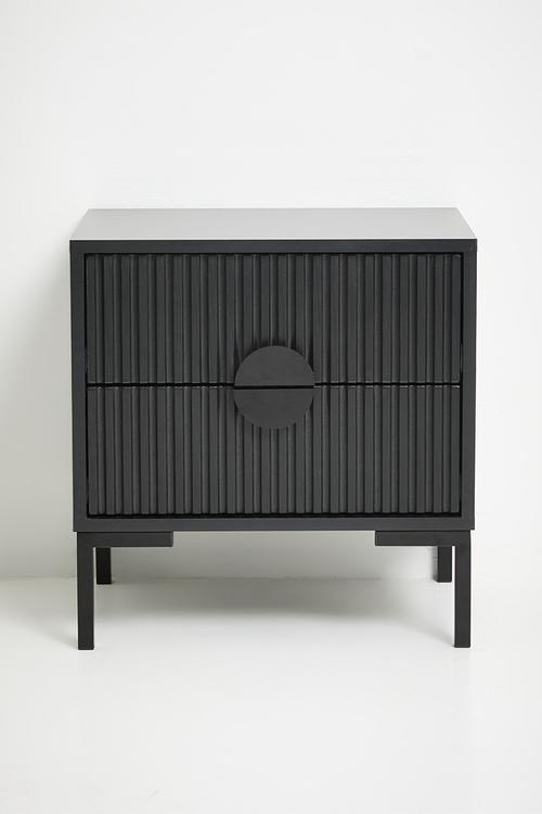 Optima Bedside Table - Black