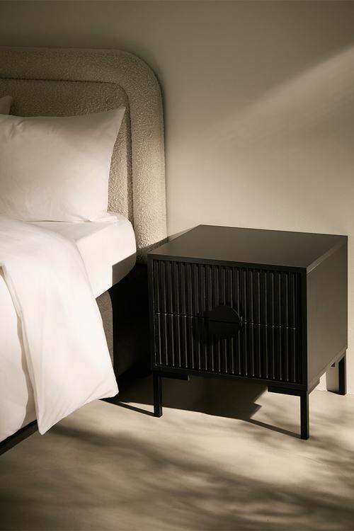 Optima Bedside Table - Black