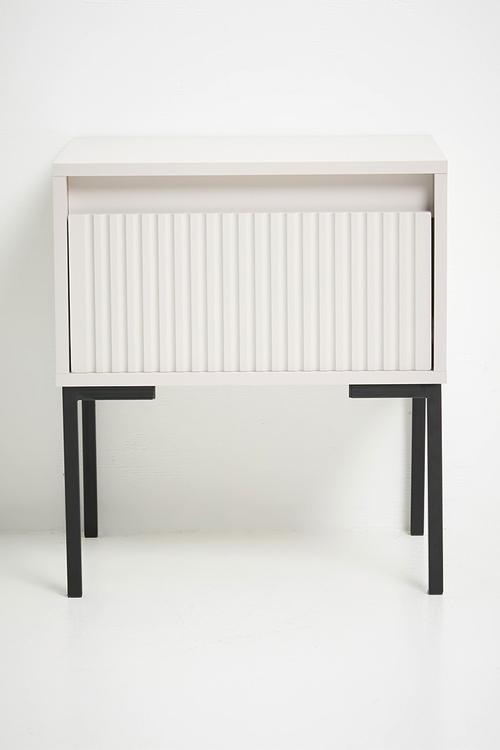 Harmony Bedside Table - Cotton