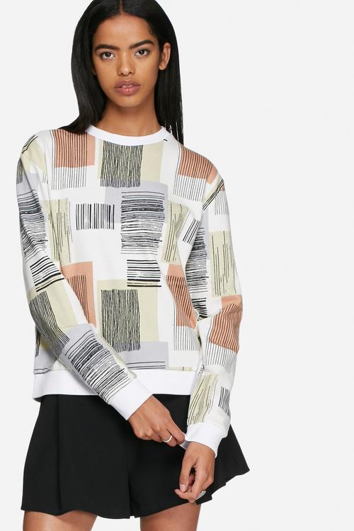 Shell cropped sweatshirt