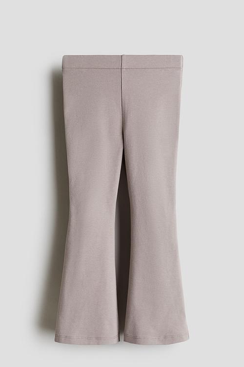 Flared leggings - dusty beige 