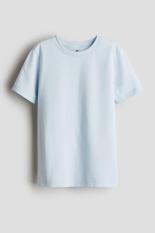 Cotton jersey t-shirt - light blue