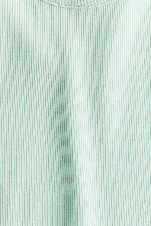 Ribbed jersey vest top - mint green