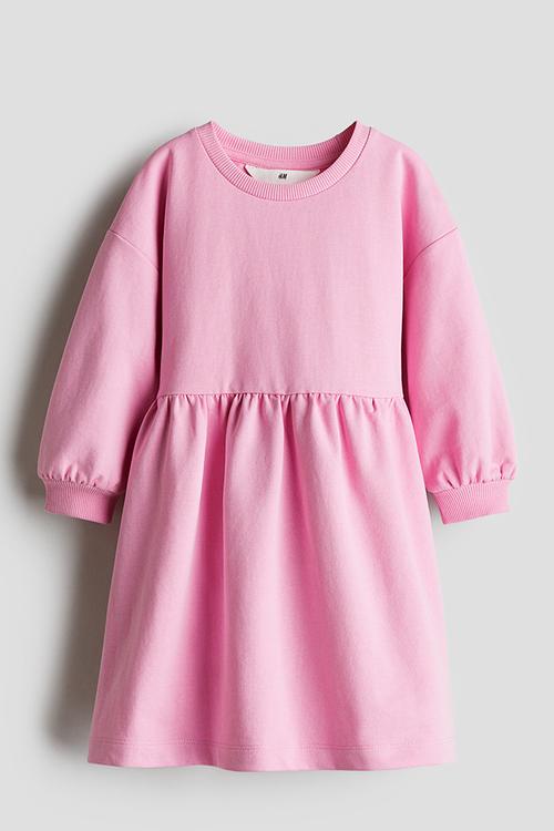 Oversized sweatshirt dress - pink