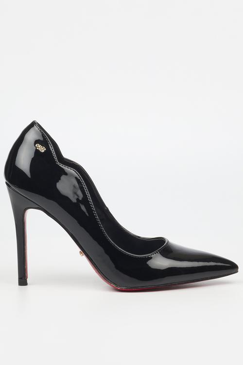 Lola 1 court heel - black