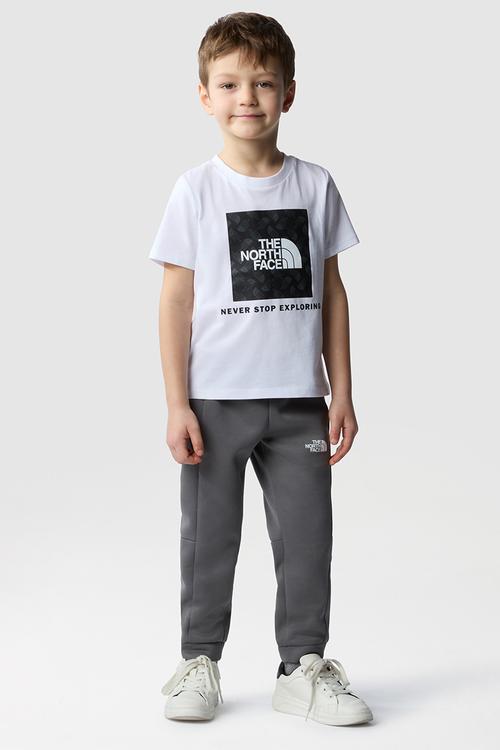Kid S/S Lifestyle Graphic Tee-Tnf White