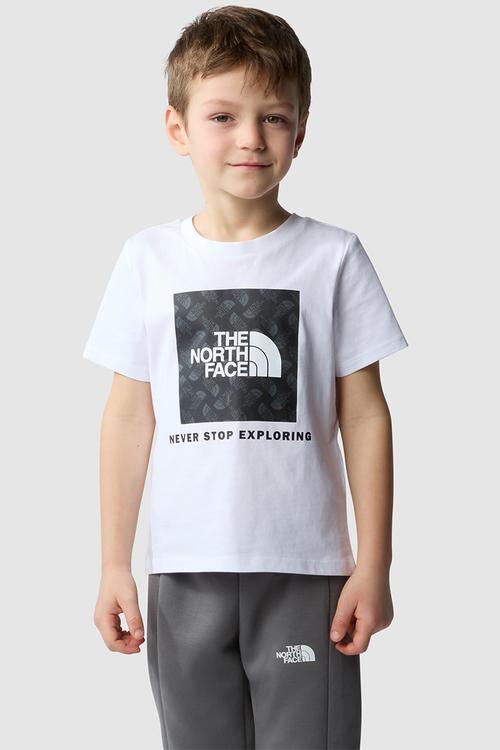 Kid S/S Lifestyle Graphic Tee-Tnf White