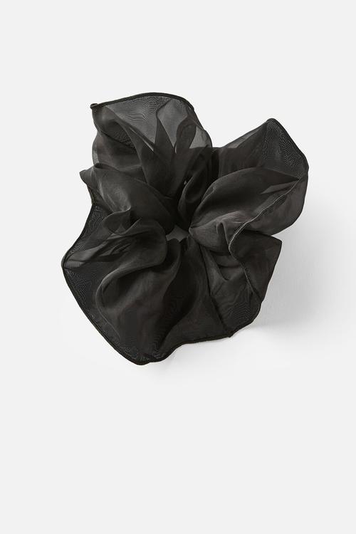 Stella scrunchie- black organza