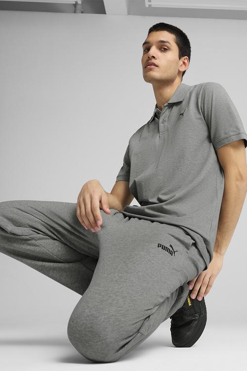 ESS Small Puma Logo Pique Polo M Medium - Grey 
