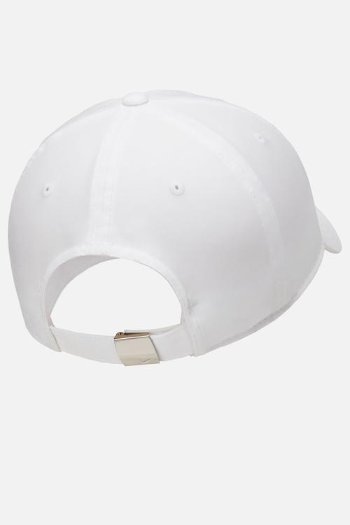 Nike Dri-FIT Club Unstructured Metal Swoosh Cap - White/Metallic Silver