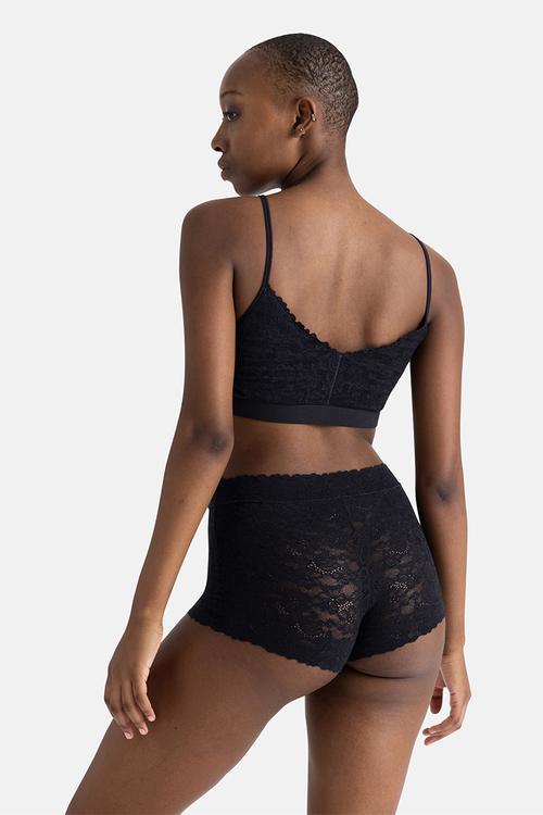 Unifit lace bralette - black