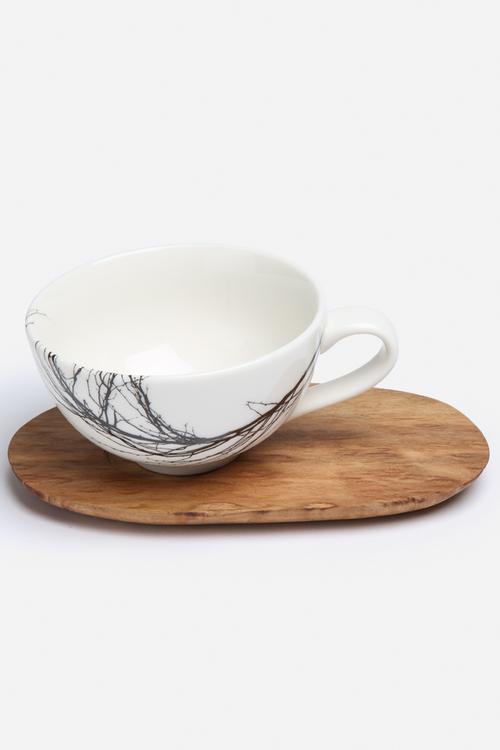 Cappuccino branch cup & saucer set