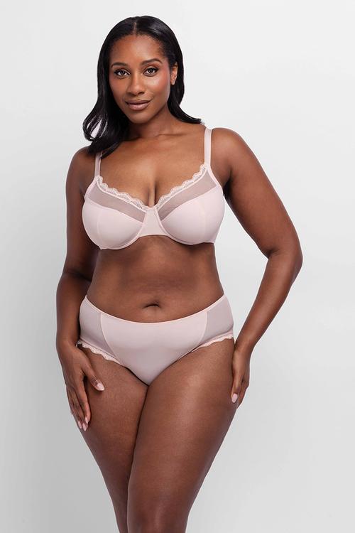 Curvy Jana 2pack wired bra - pink/black