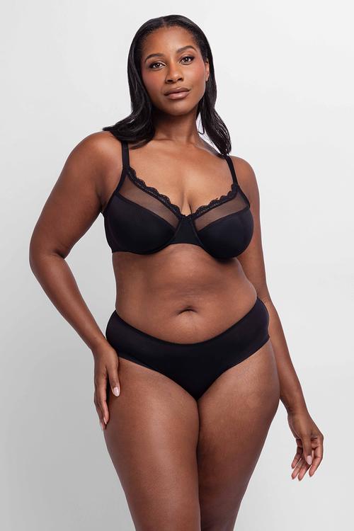 Curvy Jana 2pack wired bra - pink/black