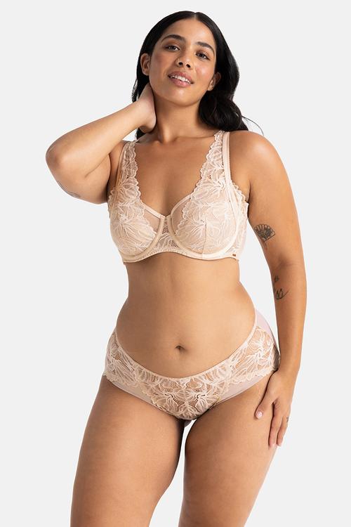 Curvy Raelynn wired bra - beige