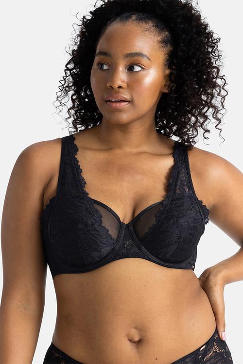 Curvy Raelynn wired bra - black