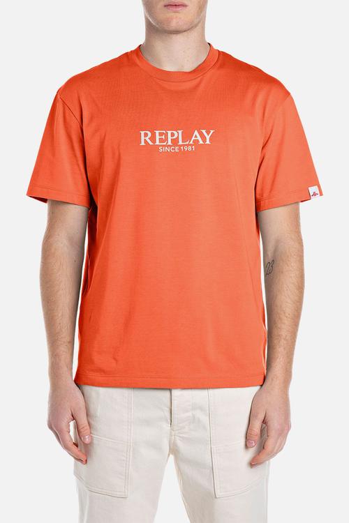 Relaxed Basic Jersey Tee - Carrot