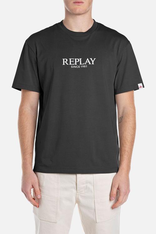 Relaxed Basic Jersey Tee - Black