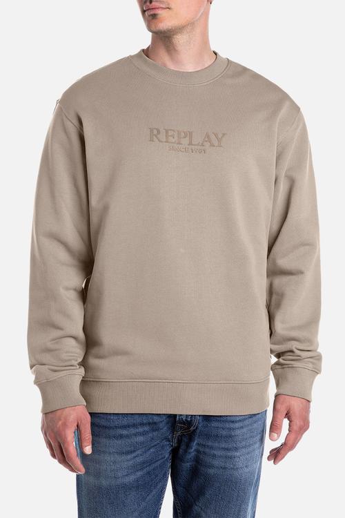 Cotton Terry Fleece Sweat - Stone