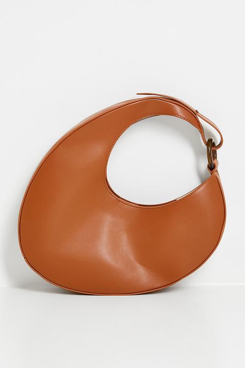 Alexa crescent shoulder bag - tan