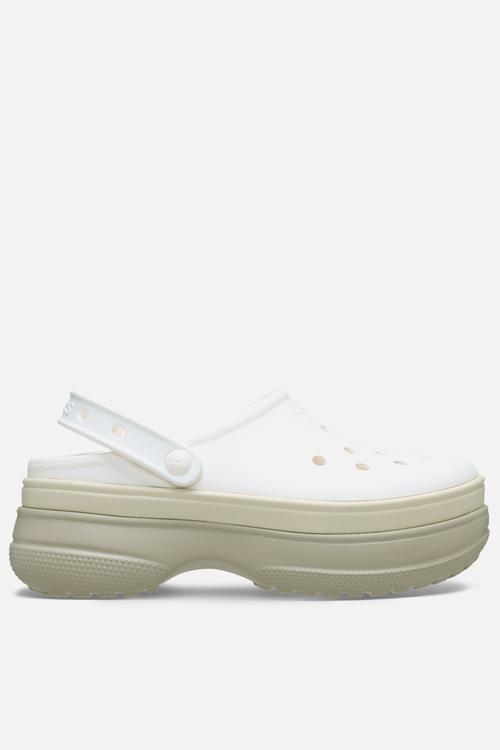 Classic sic stacked clog-chalk
