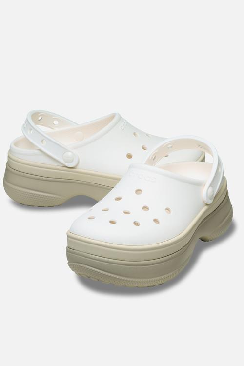 Classic sic stacked clog-chalk