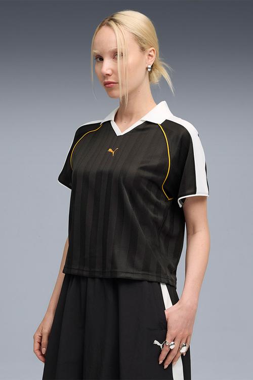 T7 Relaxed Football Jersey - Black