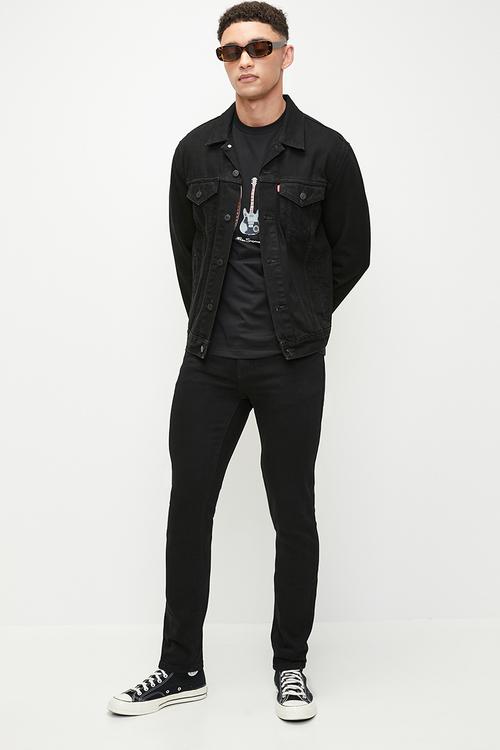 Slim Fit Essential Denim Blk - Black