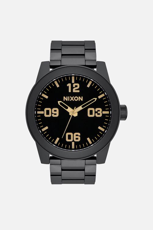 Corporal stainless steel watch- matte black