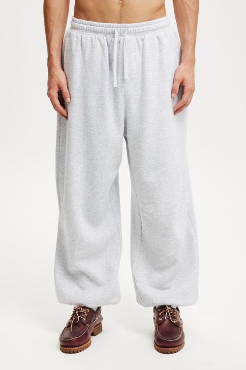 Super Baggy Cuffed Track Pant - Grey Marle