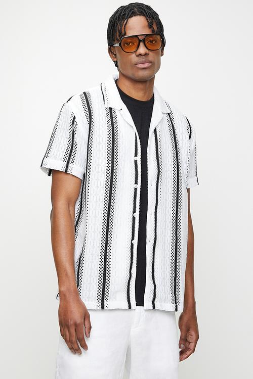 Shirts - White/Black