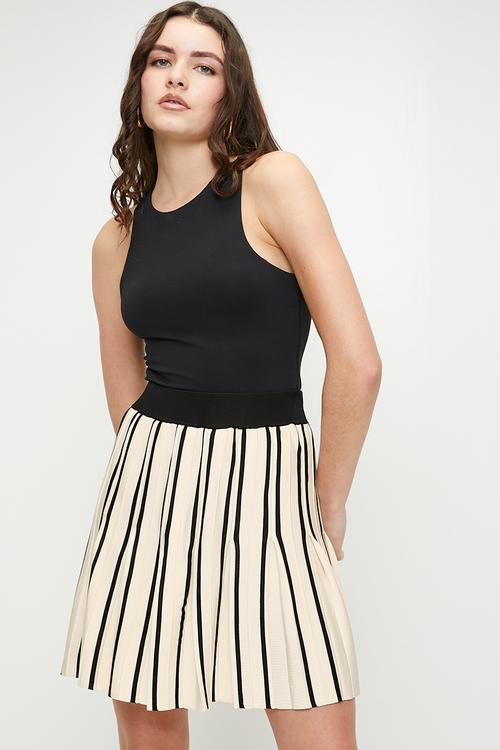 Sweater Skirt - Dove White