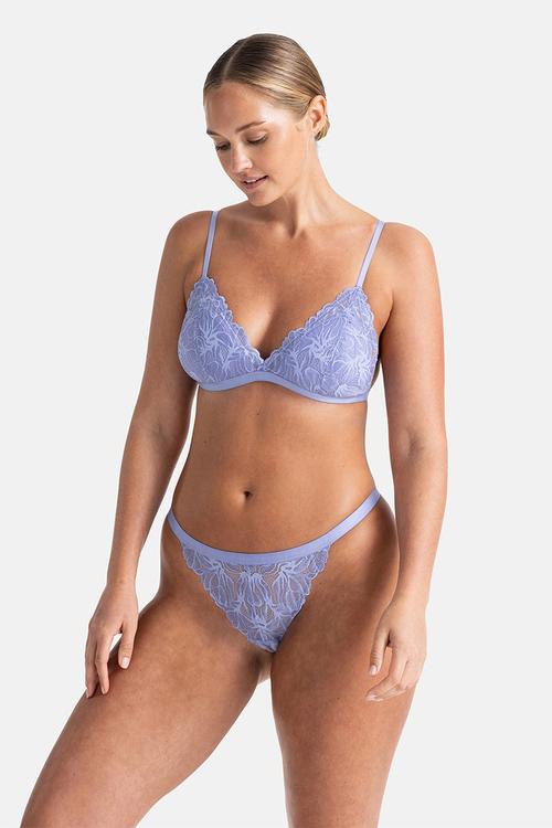 2 pack trisha bralette - ivory/lilac