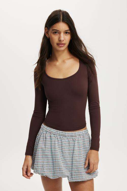 Bubble skort - Rebecca blue check