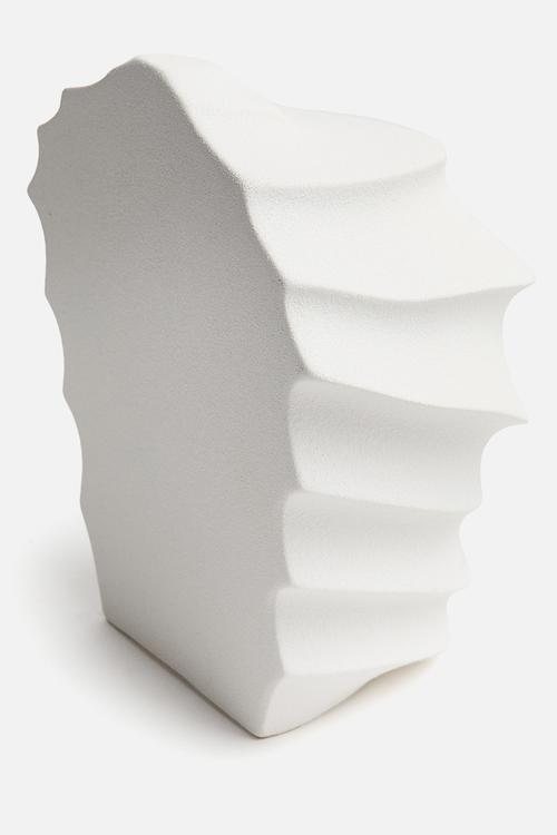 Stoneware bookend - white